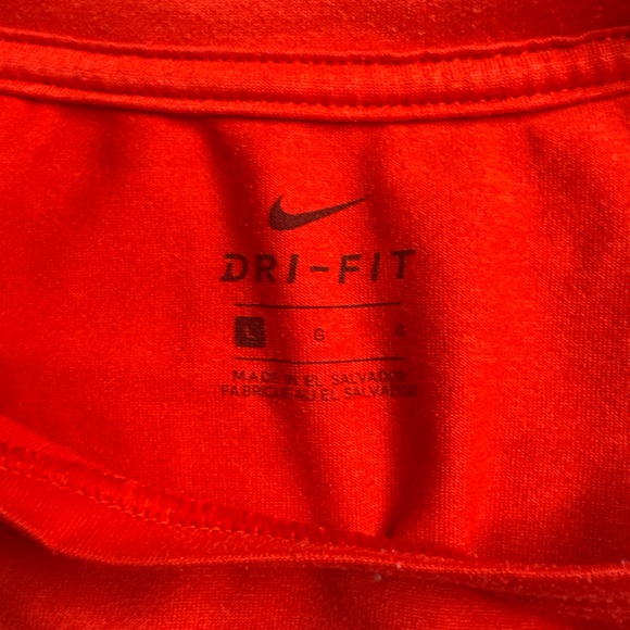 Nike Dri-FIT Bright Red Top - Picture 4 of 6
